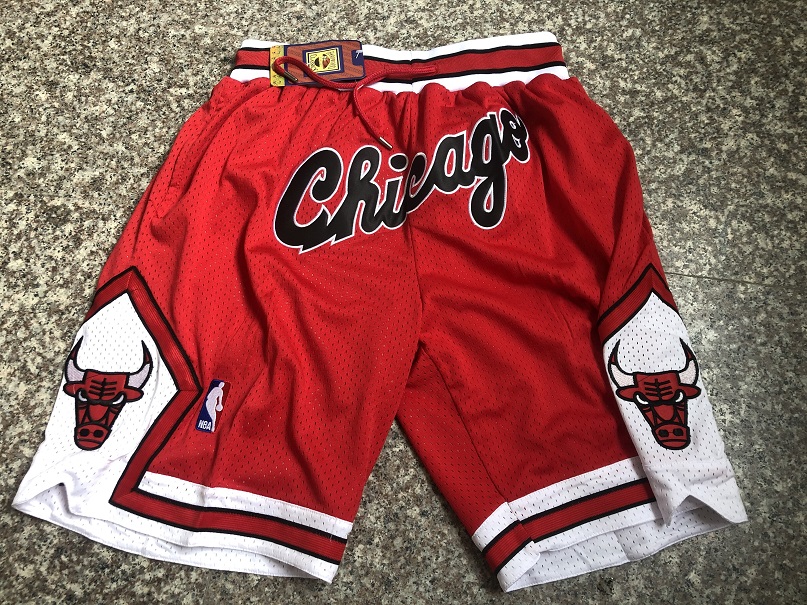 2020 Men NBA Chicago Bulls red shorts style 5->miami heat->NBA Jersey